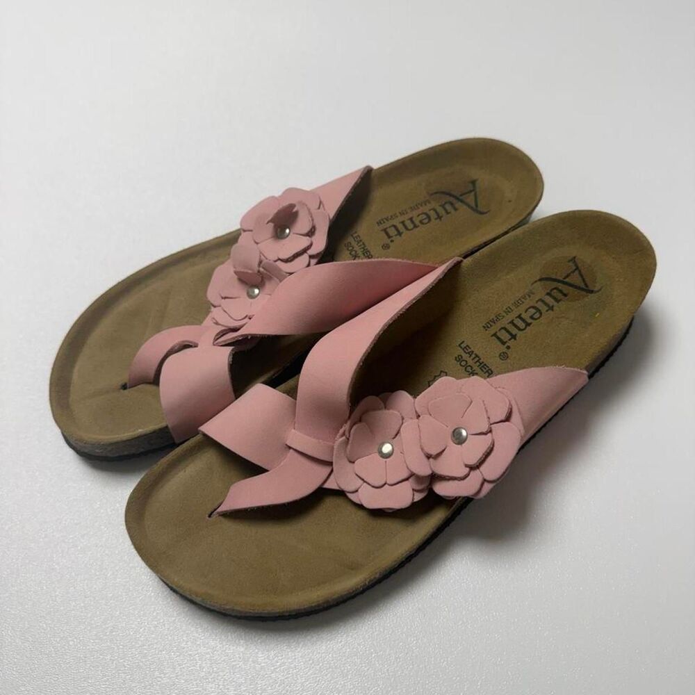 Autenti Women's Pink Sandals size 39 / US 8